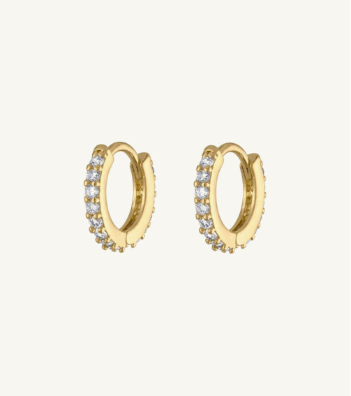 Sterling Gold diamond Earring