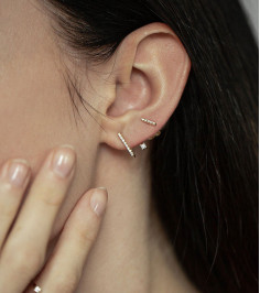 Diamond Line Earring