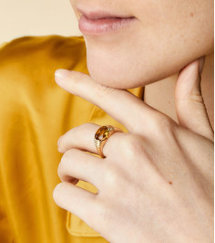 Pink Tourmaline and Diamond Ring